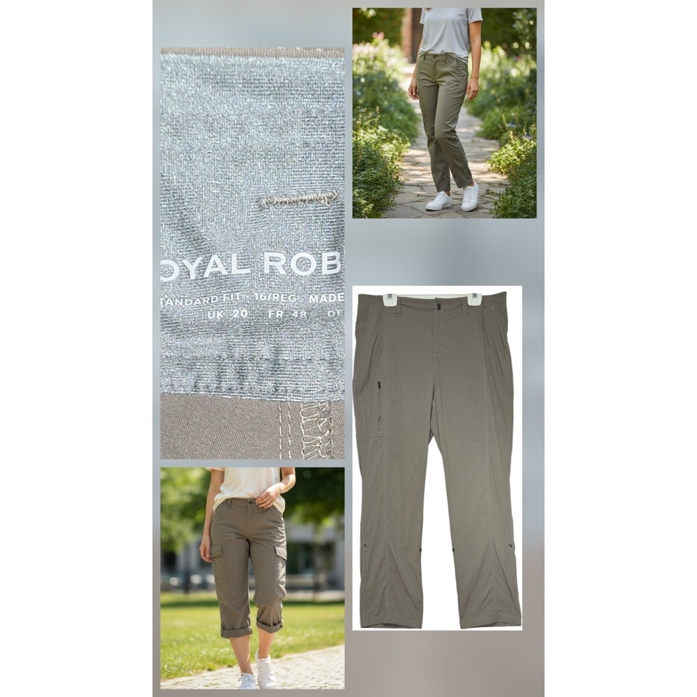 Royal Robbins Women's Stretchy Hiking Travel Convertible Pants Size 16 36x31
